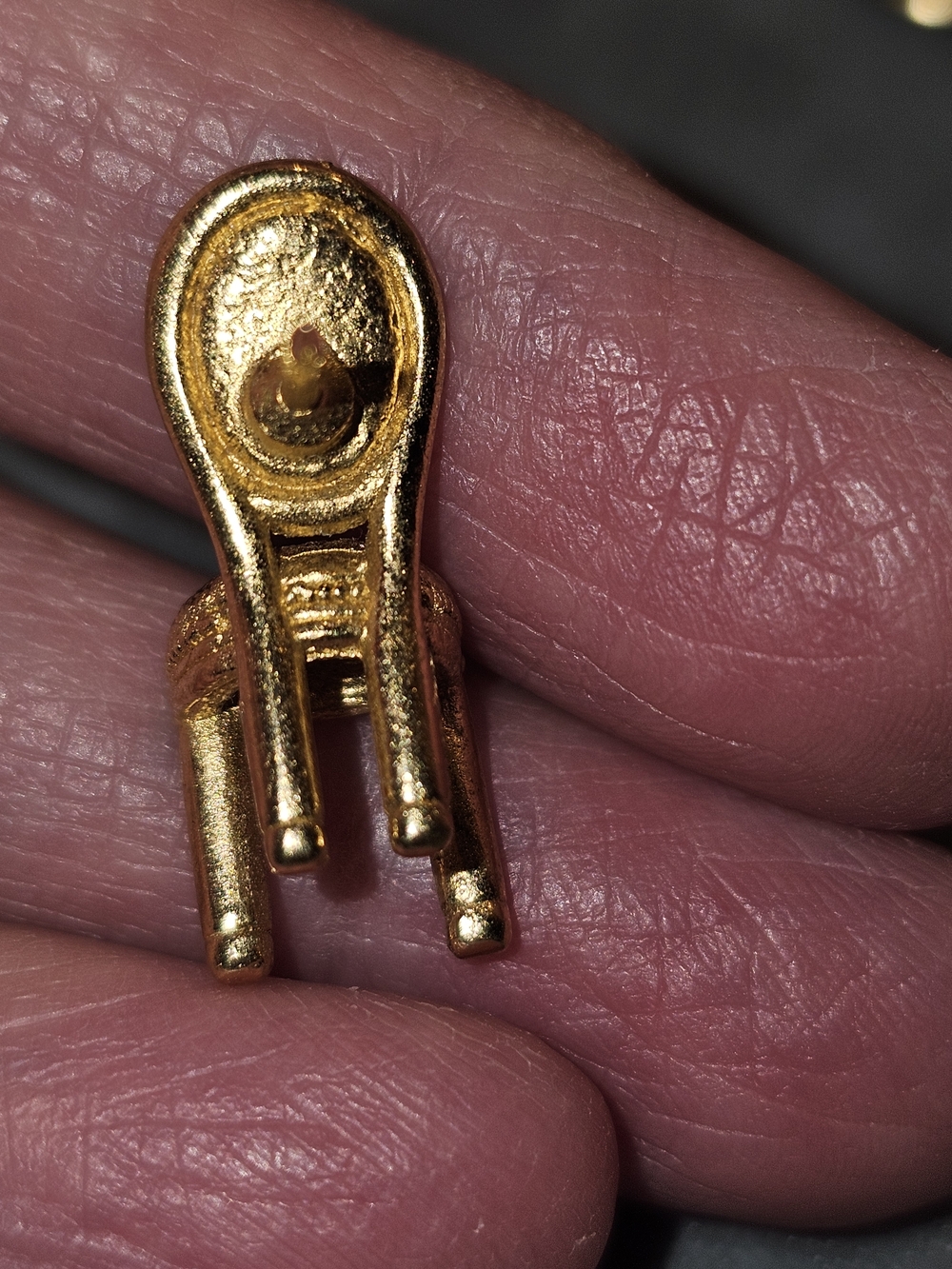 Dior Gold-tone Miniature Chair Brooch with CD Medallion - Picture 4 of 12